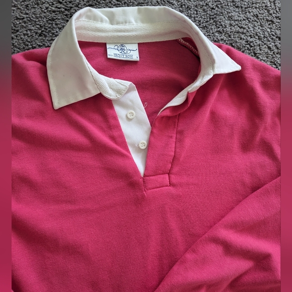 Front Row long sleeve plain for Men. Pink & White color. Size Small. Barely used - Picture 3 of 8